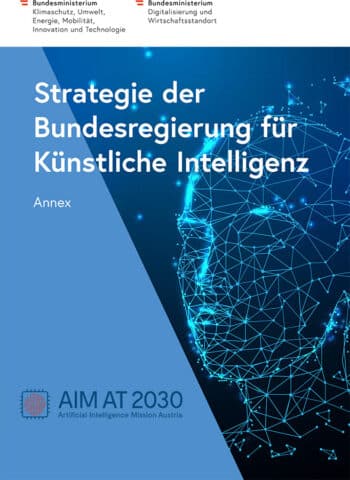 Cover der Strategie der Bundesregierung für Künstliche Intelligenz