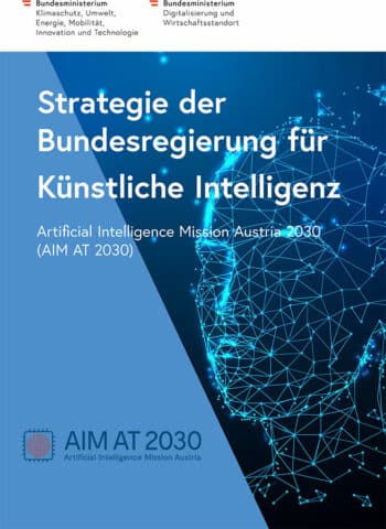 Cover der Strategie der Bundesregierung für Künstliche Intelligenz
