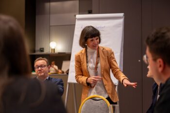 Veranstaltungsfoto vom 3. Vernetzungstreffen im Rahmen des AI Policy Forums