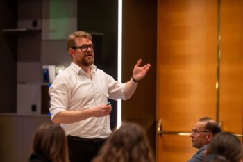 Veranstaltungsfoto vom 3. Vernetzungstreffen im Rahmen des AI Policy Forums